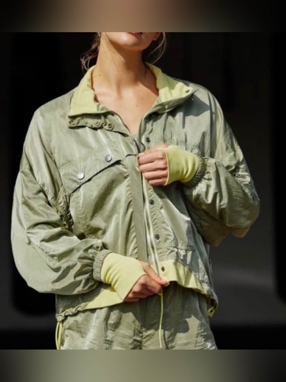 NWOT Free People Opal Workout Windbreaker Jacket